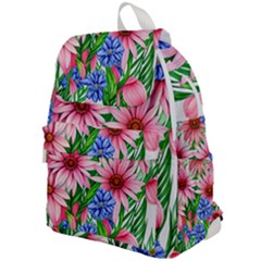 Exotic Tropical Flowers Top Flap Backpack by GardenOfOphir