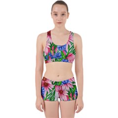 Exotic Tropical Flowers Work It Out Gym Set by GardenOfOphir