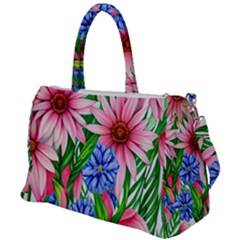 Exotic Tropical Flowers Duffel Travel Bag by GardenOfOphir