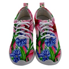 Exotic Tropical Flowers Women Athletic Shoes by GardenOfOphir