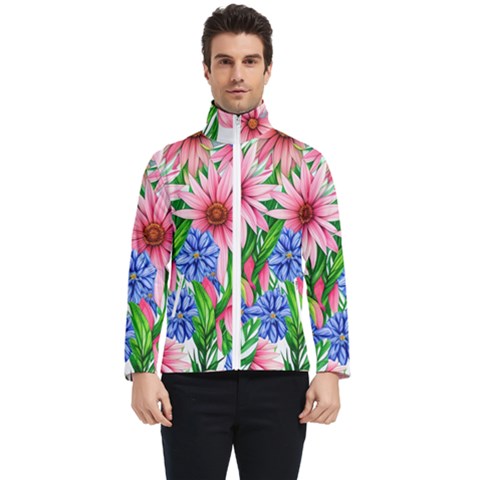 Exotic Tropical Flowers Men s Bomber Jacket by GardenOfOphir