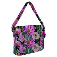 Floral Watercolor Buckle Messenger Bag by GardenOfOphir