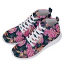 Retro Botanical Flowers Men s Lightweight High Top Sneakers View2