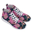 Retro Botanical Flowers Men s Lightweight High Top Sneakers View3