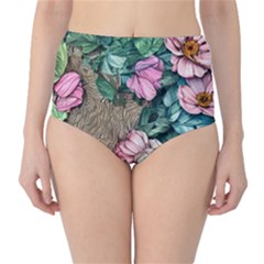 Cottagecore Aesthetics Classic High-waist Bikini Bottoms by GardenOfOphir