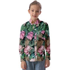 Cottagecore Aesthetics Kids  Long Sleeve Shirt by GardenOfOphir