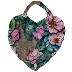 Cottagecore Aesthetics Giant Heart Shaped Tote by GardenOfOphir