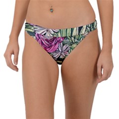 Summer Floral Band Bikini Bottoms by GardenOfOphir