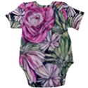 Summer Floral Baby Short Sleeve Bodysuit View2