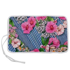 Vintage Botanical Flowers Pen Storage Case (L)