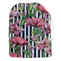 Tropical Botanical Flowers In Watercolor Drawstring Pouch (3xl) by GardenOfOphir