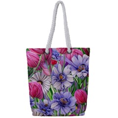 The Perfect Pattern For Your Cottagecore Aesthetics Full Print Rope Handle Tote (small) by GardenOfOphir