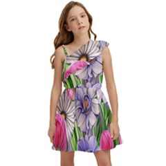 The Perfect Pattern For Your Cottagecore Aesthetics Kids  One Shoulder Party Dress