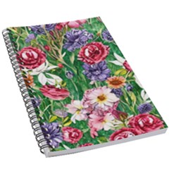 Vintage Tropical Flowers 5 5  X 8 5  Notebook by GardenOfOphir