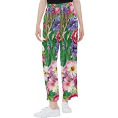 Vintage Tropical Flowers Women s Pants  by GardenOfOphir