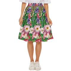 Vintage Tropical Flowers Classic Short Skirt