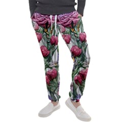 Watercolor Tropical Flowers Men s Jogger Sweatpants