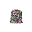 Watercolor Tropical Flowers Drawstring Pouch (XS) View2