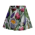 Watercolor Tropical Flowers Mini Flare Skirt View1