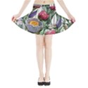 Watercolor Tropical Flowers Mini Flare Skirt View3