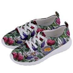 Watercolor Tropical Flowers Women s Lightweight Sports Shoes