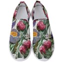 Watercolor Tropical Flowers Men s Slip On Sneakers View1