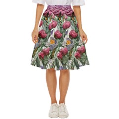 Watercolor Tropical Flowers Classic Short Skirt