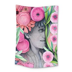 Aesthetics Tropical Flowers Small Tapestry by GardenOfOphir