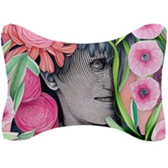 Aesthetics Tropical Flowers Seat Head Rest Cushion by GardenOfOphir