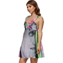 Aesthetics Tropical Flowers Ruffle Strap Babydoll Chiffon Dress View2