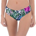 Cottagecore Tropical Flowers Reversible Classic Bikini Bottoms View3