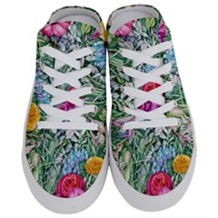 Cottagecore Tropical Flowers Half Slippers by GardenOfOphir