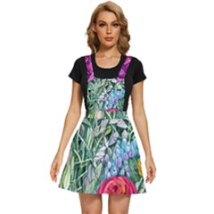 Cottagecore Tropical Flowers Apron Dress by GardenOfOphir