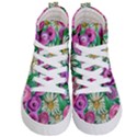 Tropical Flowers Pattern Kids  Hi-Top Skate Sneakers View1