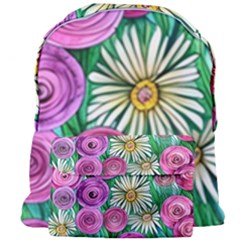 Tropical Flowers Pattern Giant Full Print Backpack by GardenOfOphir