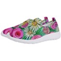 Tropical Flowers Pattern Men s Slip On Sneakers View2