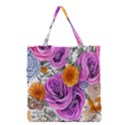 Country-chic Watercolor Flowers Grocery Tote Bag View1