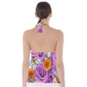 Country-chic Watercolor Flowers Babydoll Tankini Top View2