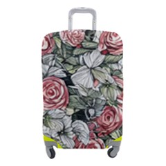 Retro Topical Botanical Flowers Luggage Cover (small) by GardenOfOphir