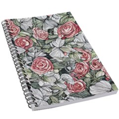 Retro Topical Botanical Flowers 5 5  X 8 5  Notebook by GardenOfOphir