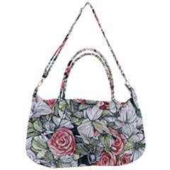 Retro Topical Botanical Flowers Removal Strap Handbag by GardenOfOphir