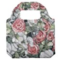 Retro Topical Botanical Flowers Premium Foldable Grocery Recycle Bag View1