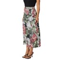 Retro Topical Botanical Flowers Classic Midi Chiffon Skirt View2