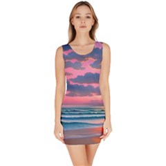 Sunset Over The Beach Bodycon Dress by GardenOfOphir