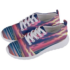 Sunset Over The Beach Men s Lightweight Sports Shoes