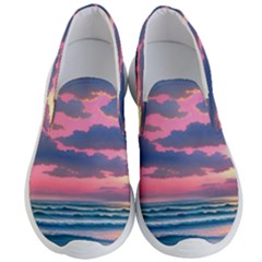 Sunset Over The Beach Men s Lightweight Slip Ons by GardenOfOphir