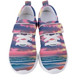 Sunset Over The Beach Women s Velcro Strap Shoes by GardenOfOphir