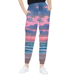 Sunset Over The Beach Tapered Pants by GardenOfOphir