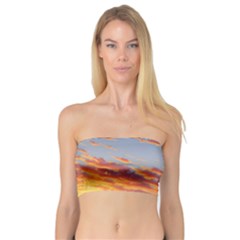 Summer Sunset Over Beach Bandeau Top by GardenOfOphir