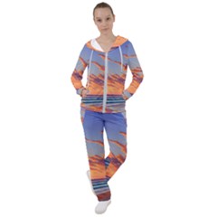 Summer Sunset Over Beach Women s Tracksuit